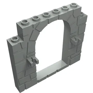 Door Frame 1 x 8 x 6 with Moulded Stone Print and Clips