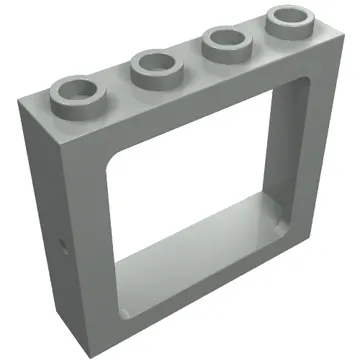 Window 1 x 4 x 3 Train with All Studs Hollow