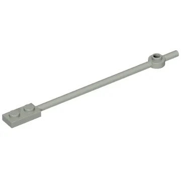 Bar 1 x 12 with 1 x 2 Plate End with Solid Studs and 1 x 1 Round Plate End