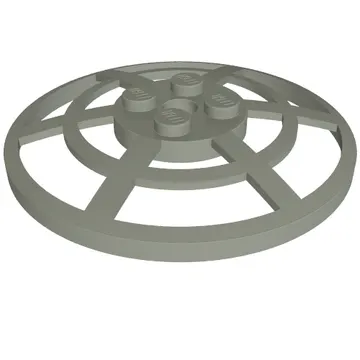 Dish 6 x 6 Inverted, Radar / Webbed [Anti-studs at 90°]