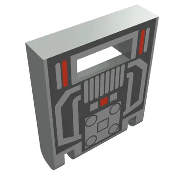 Box 2 x 2 x 2 Door with Slot and Black/Red MTron Print