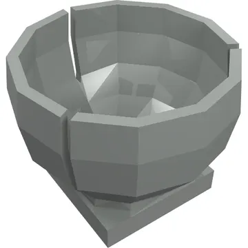 Cylinder Hemisphere 2 x 2 Ball Turret Socket Base