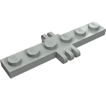Hinge Plate 1 x 6 with 2 and 3 Fingers On Sides