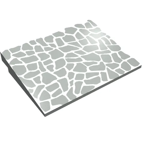 Brick Sloped 10° 6 x 8 with Slate Roof Print