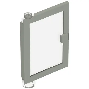 Door 1 x 4 x 5 Left with Trans-Clear Glass