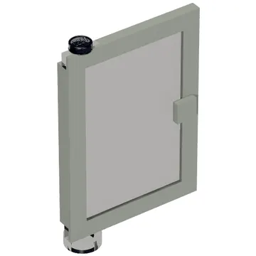 Door 1 x 4 x 5 Left with Trans-Brown Glass