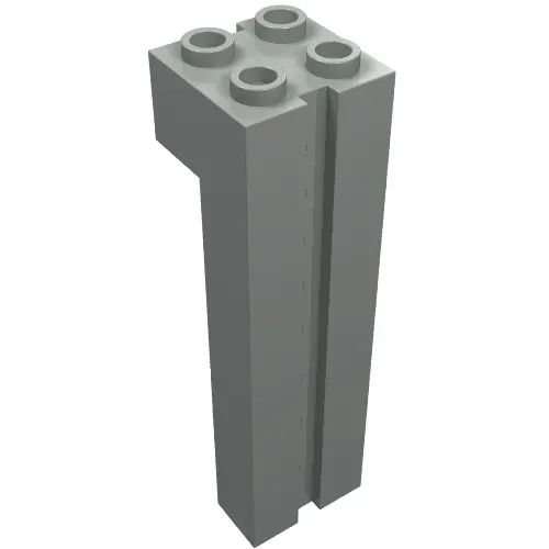 Brick Special 2 x 2 x 6 with Groove