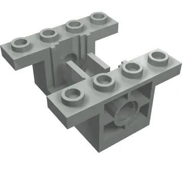 Gearbox 4 x 4 x 1 2/3 with 1 x 2 Cutouts, Pin Holes