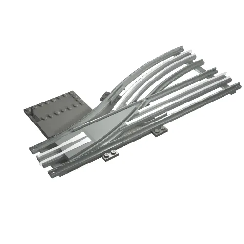 Train Track 12V Switch Point Left, Type 2 - Track Only