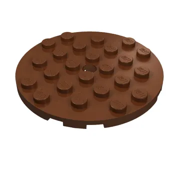 Plate Round 6 x 6 with Hole