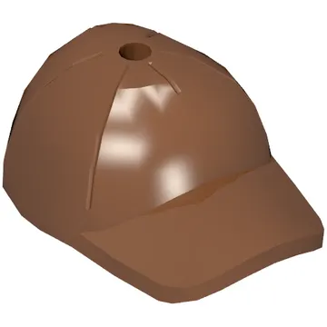 Hat / Cap Short Curved Bill with Seams and Hole on Top