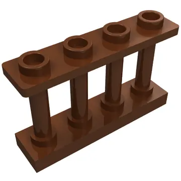 Fence Spindled 1 x 4 x 2 [4 Top Studs]
