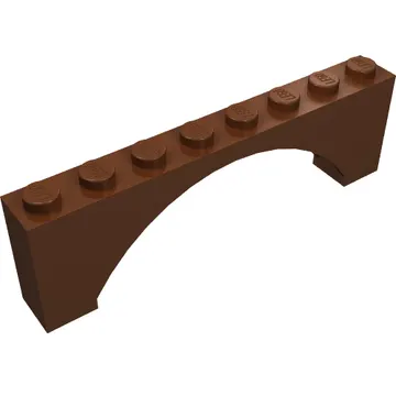 Brick Arch 1 x 8 x 2 Raised