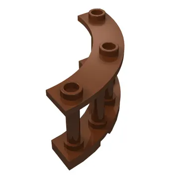 Fence Spindled 4 x 4 x 2 Quarter Round with 3 Studs