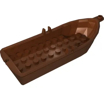 Boat / Rowing Boat 14 x 5 x 2 with Oarlocks [No Hollow Inside Studs]