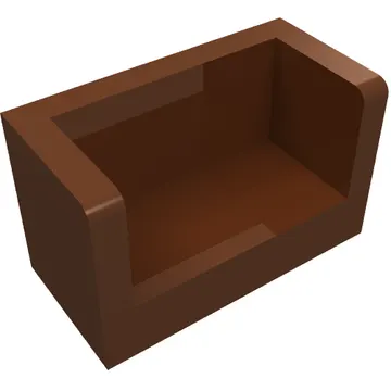 Panel 1 x 2 x 1 with Rounded Corners and 2 Sides