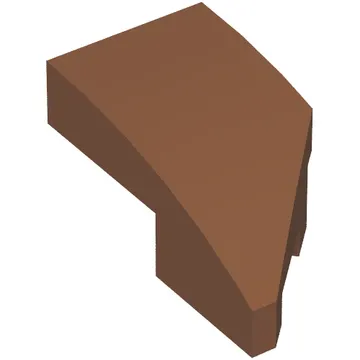 Brick Wedged, Curved 2 x 1 with Stud Notch Left