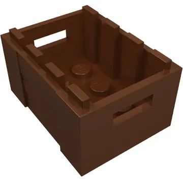 Box / Crate with Handholds 3 x 4 x 1 2/3