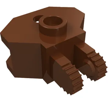 Hinge 1 x 2 Locking with 2 Fingers and Towball Socket, 9 Teeth