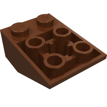 Brick Sloped Inverted 33° 3 x 2, Connections between Studs, Ovoid Bottom Pin