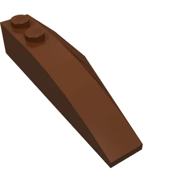 Brick Wedged, Curved 6 x 2 Left, Inner Ridges