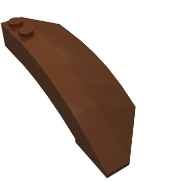 Brick Wedged, Curved 8 x 3 x 2 Open Left