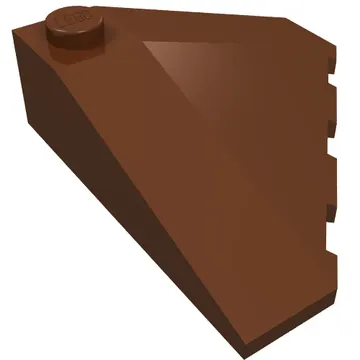 Brick Wedged, Sloped 18° 4 x 4 Corner