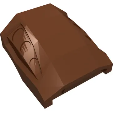 Brick Curved 2 x 2 No Studs - 3 Recessed Side Ports