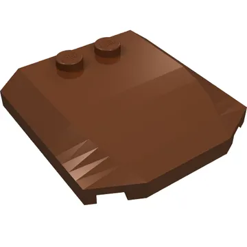 Brick Wedged, Curved Triple 4 x 4 x 2/3 with 2 Studs