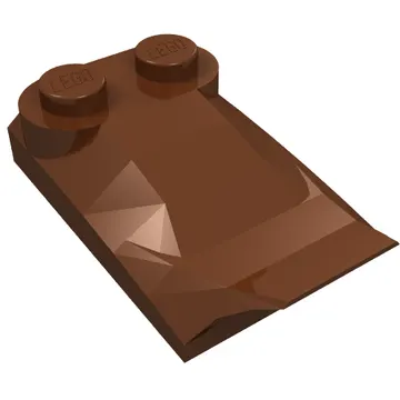 Brick Wedged, Curved 2 x 3 x 2/3 Two Studs, Wing End