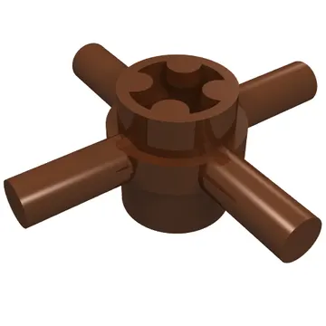 Technic Axle Connector Hub with 4 Bars at 90°