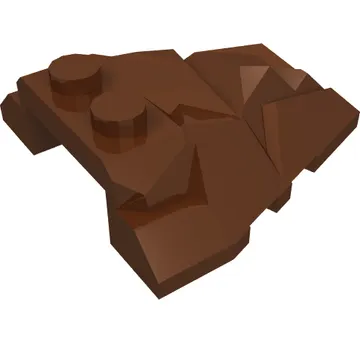 Brick Wedged, Sloped 4 x 4 Fractured Polygon Top