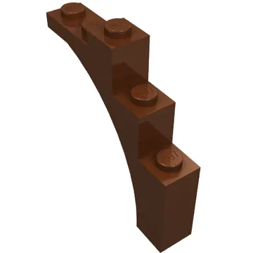 Brick Arch 1 x 5 x 4 [Irregular Bow, Raised Underside Cross Supports]