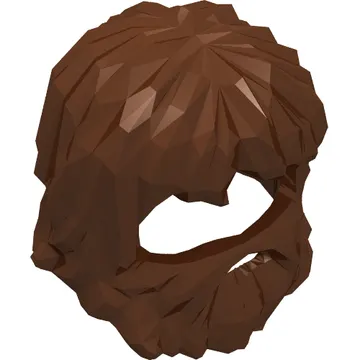 Hair with Beard and Mouth Hole