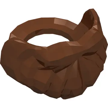 Minifig Neckwear Beard and Mustache, Short