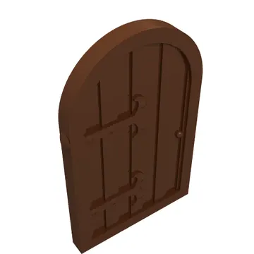 Window 1 x 2 x 2 2/3 Shutter with Rounded Top