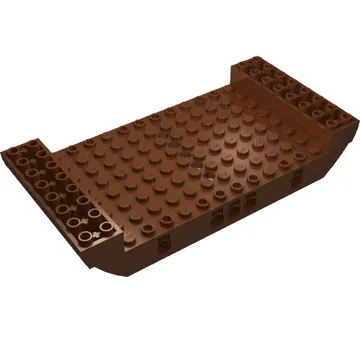 Boat Hull Section, Large Middle 8 x 16 x 2 1/3 with 5 Holes