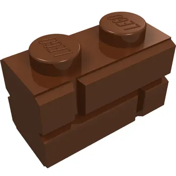 Brick Special 1 x 2 with Masonry Brick Profile