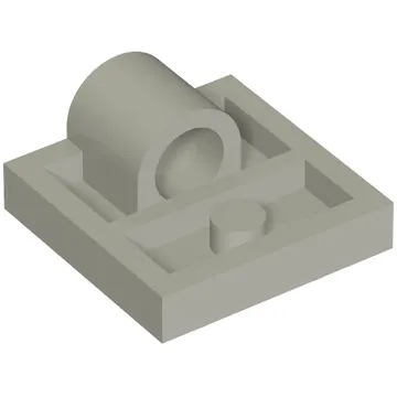 Plate Special 2 x 2 with 1 Pin Hole [Complete Underside Rib]