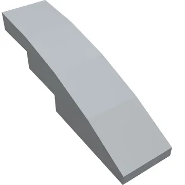 Brick Curved 4 x 1 No Studs [Stud Holder with Symmetric Ridges]