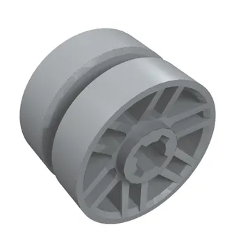 Wheel 14mm D. x 9.9mm with Centre Groove, Fake Bolts and 6 Spokes
