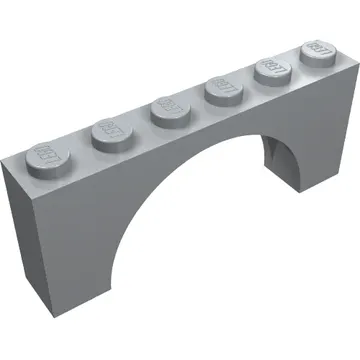 Brick Arch 1 x 6 x 2 - Thin Top without Reinforced Underside [New Version]