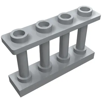 Fence Spindled 1 x 4 x 2 [4 Top Studs]