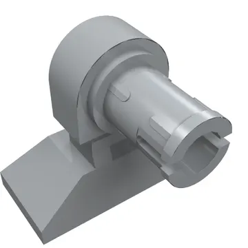 Leg Mechanical, Droid with Technic Pin - Short [Long Indent]