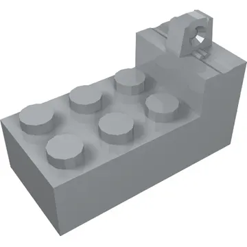 Hinge Brick 2 x 4 Locking with 1 Finger on Top at One End