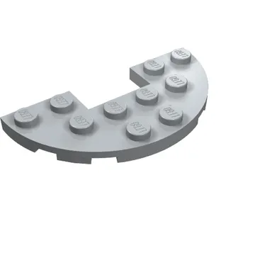 Plate Round Half 3 x 6 with 1 x 2 Cutout