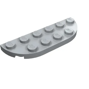 Plate Round Corners 2 x 6 Double