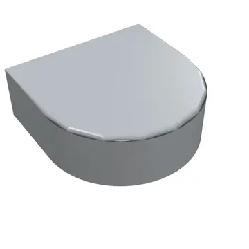 Tile Round 1 x 1 Half Circle