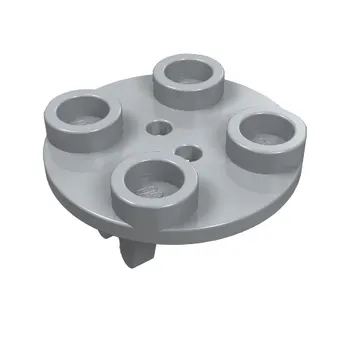 Wheel Holder, Plate, Round 2 x 2 Thin with Clips