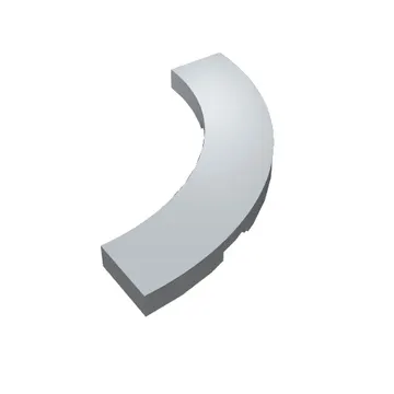 Tile 4 x 4 Curved, Macaroni